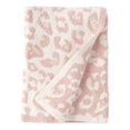thumbnail image 3 of serony Throw Blanket Leopard Print Flannel Fleece Blankets Plush Sofa Blankets pink 30x35in, 3 of 5