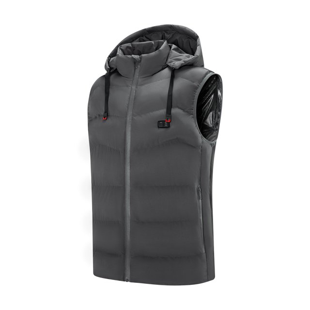 cllios Men's Heated Vest Lightweight USB Rechargeable Heated Vest for Men without Battery Included Plus Size Heated Vest Coat Dual Control 9 Heating Zones Heat Hoodies