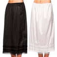 thumbnail image 2 of Robe Midi pour Femmes Jupon Long à Taille Élastique pour Dames sous-Jupe, 2 of 5