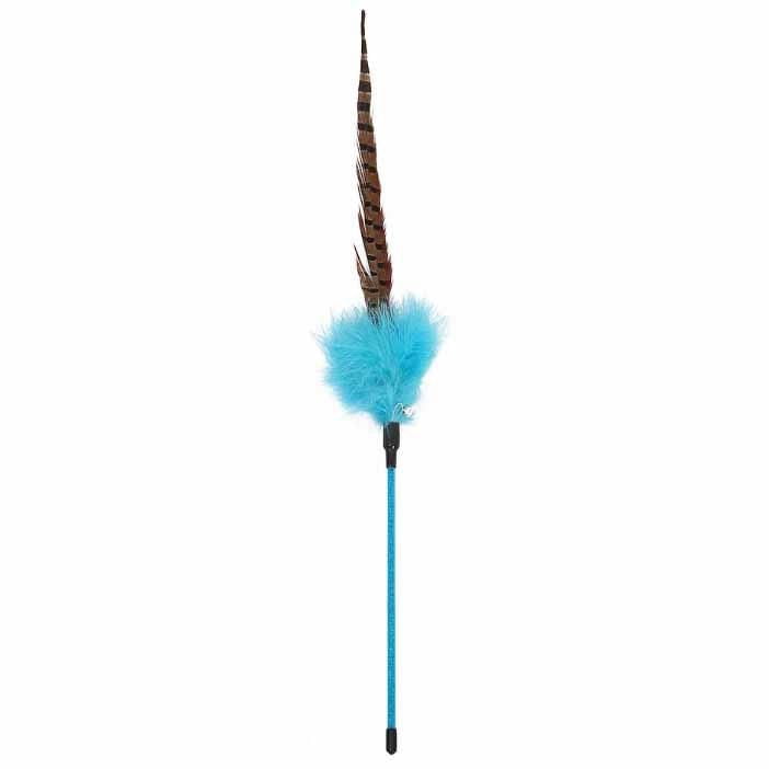 Baguette de jeu avec plume Pheasant de PetPals Group