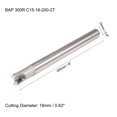 thumbnail image 2 of Unique Bargains 0.63' x 8' Indexable End Mills 2 Flute 90 Degree BAP300R R0.8 for APMT1135 Insert, 2 of 4