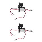 2X DC7.2-24V Electric Drill Switch Cordless Drill Speed Control Button Trigger Light Power Tool Parts for,2 x Switch,black