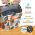 thumbnail image 3 of Pineapple Lover Backpack Cooler, Tropical Print Insulated Bag, Leakproof and Waterproof Lunch Backpack for Summer Outings, 3 of 6