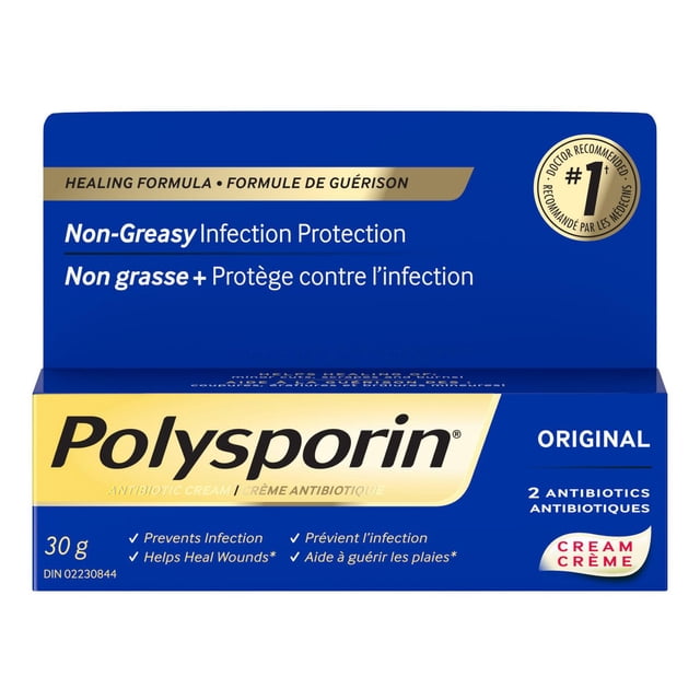Polysporin Original, Crème antibiotique, 30 g