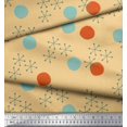 thumbnail image 3 of Soimoi polyester Crepe Fabric Geometric & Polka Dots Decor Fabric Printed Yard 42 Inch Wide, 3 of 3