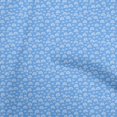 thumbnail image 1 of oneOone Cotton Poplin Medium Blue Fabric Rainbow Sewing Material Print Fabric By The Yard 56 Inch Wide, 1 of 5
