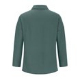 thumbnail image 4 of Timegard Plus Size Tops for Women Button down Shirts Long Sleeve Lapel V Neck Blouse Lightweight Tops, 4 of 6