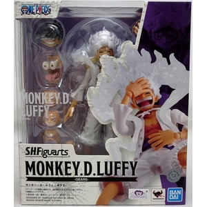 One Piece 6 Figure d'action de pouce S.H. Figuarts - Monkey D Luffy Gear5 Nouveau tirage