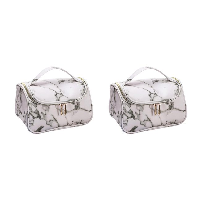 QualitChoice Modèle Sac Cosmétique Commode Femmes Sac de Rangement Sac de Transport Contenant Conteneur de Retenue Organisateur de Maquillage de Voyage Type 2 2Set