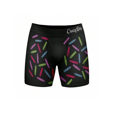 Mens Je n'Ai Pas le Temps Ni les Craies de Cire pour Expliquer Ce Boxeur Briefs sous-Vêtements Amusants (Noir) - L