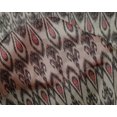 thumbnail image 4 of oneOone Silk Tabby Fabric Ogee Ikat Print Sewing Fabric BTY 42 Inch Wide, 4 of 4