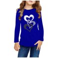 thumbnail image 1 of RXIRUCGD Chemises à Manches Longues pour Filles, Col Rond Mignon, Blouses Décontractées Élégantes (Bleu, Taille : 3 Ans), 1 of 5