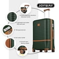 thumbnail image 2 of Joyway - Ensemble de 5 Valises Rigides à Roulettes en ABS - (Valise Extensible 51 X 61 cm) - Valise Enregistrable de 71 cm - Vert, 2 of 6
