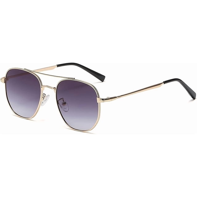 Retro Metal Driving Sunglasses Outdoor Vacation Sunshade Driving (Color : H, Size : Medium)