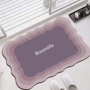 Czzoypi Diatomite Bath Mat, Super Absorbent Quick Dry Bathroom Floor Mat, Non-Slip Toilet Entrance Rug for Shower Tub Sink Area