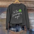 thumbnail image 1 of Chemises pour Femmes Col Rond Imprimé Fête de la Saint-Patrick Manches Longues Chandails en Molleton Fête de la Saint-Patrick Chemises pour Femmes, 1 of 4