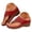 Red, variant on Women's Wedge Sandals Lightweight Platform Cut Out Casual Floral Flip Flops Breathable Open Toe Tong Sandal Brown Size 6.5