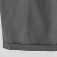 thumbnail image 4 of Pisexur Womens Shorts Solid Color Linen Shorts Adjustable Drawstring Elastic Waist Short Pants Summer Casual Knee Length Shorts Fashion Loose Oversized Bermuda Shorts with Pockets,S-5XL, 4 of 6
