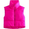 thumbnail image 1 of ORUYROP Veste Courte à Col Montant avec Fermeture Éclair pour Femmes, 1 of 7