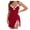 Red, variant on Tnhcen Women's Lingerie Sets V-Neck Lace Splicing Slit Halter Nightgowns Lingerie Dress Lace Lingerie for Women Underwear Black Underwear Women