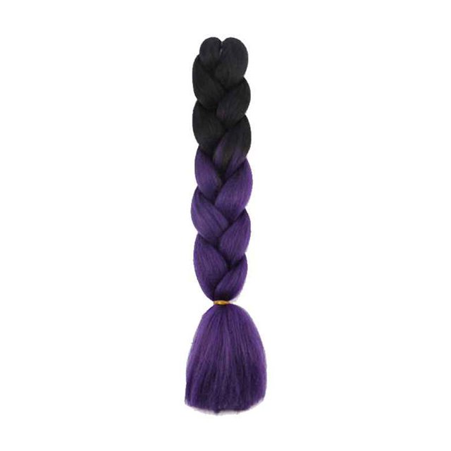 Langgg Gradient Color Women Braid Hair Large Braiding Hair Wigs High Temperature Fiber Synthetic Hair Extensions