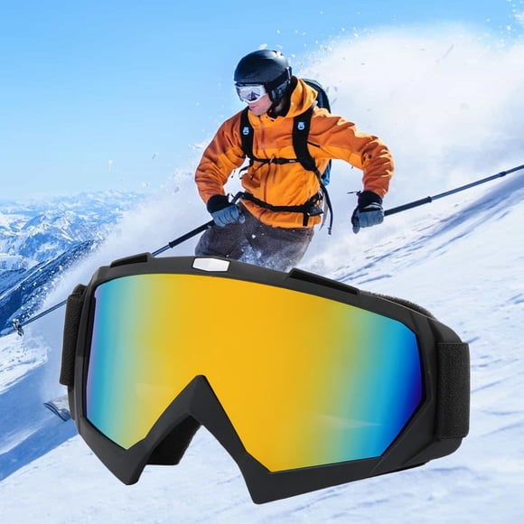 YIMWNYI Lunettes de Ski Coupe-Vent d'Extérieur, Lentille Panoramique, Protection Anti-Buée, Lunettes de Ski Durables et Anti-Rayures pour Adultes, Design Élégant pour les Aventures de Ski