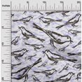 thumbnail image 2 of oneOone Velvet Dark Olive Green Fabric Bird Craft Projects Decor Fabric Printed By The Yard 58 Inch Wide, 2 of 4