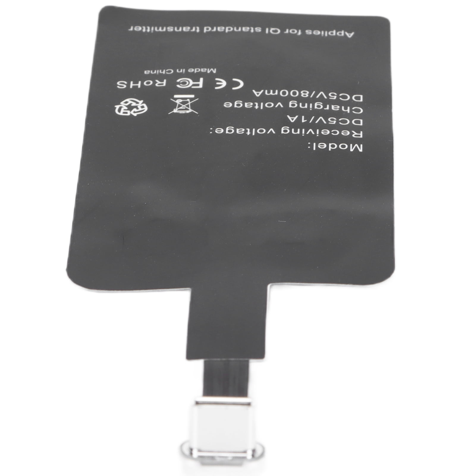 Micro USB Type C Universal Fast Wireless Charger, Durable Qi Type C Wireless Charging Receiver  For  Phones