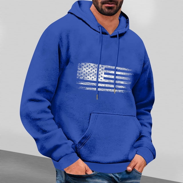 Styesk Sweatshirts pour Hommes Imprimé Décontracté à Capuche Manches Longues