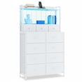thumbnail image 3 of Commode Intelligente à 11 Tiroirs en Tissu avec Station de Recharge Intégrée, Recharge Sans Fil et Lumières DEL RVB, Conception Industrielle Anti-Basculement, Armoire de Rangement pour Chambre en Plusieurs Couleurs, 3 of 8
