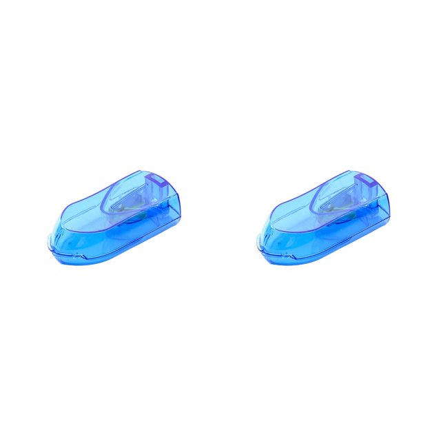 fastboy Pill Refillable Splitter Chopper Portable Tablet Crusher Reusable Clear Box Personal Organizer Health Care Blue 2Set