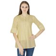 thumbnail image 1 of Robe Haut Boho Unie Tenue Décontractée Tunique Vêtements pour Femmes Coton Robe d'Été, 1 of 4