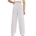 thumbnail image 4 of Timegard Wide Leg Pants for Women Elastic High Waist Running Trousers Fall Solid Color Joggers Pants, 4 of 4