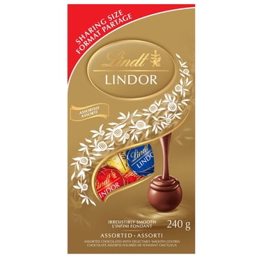 Lindt LINDOR Assorted Chocolate Truffles, 240-Gram Bag