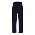 thumbnail image 4 of Men's Cargo Pants Solid Design with Pockets for Versatile Outdoor Wear Comfortable Street Style Work Utility Trousers for Everyday Use, 4 of 8