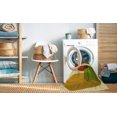 thumbnail image 2 of Ahgly Company Tapis d'Intérieur Lavable en Machine Carré Transitionnel Acajou Brun, 7 Pieds Carré, 2 of 7