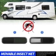 thumbnail image 4 of RV Windows, Horizontal Sliding RV Window 35.4 X 11.8in with Removable Nets for Caravan Black, 4 of 7