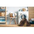 thumbnail image 2 of Ahgly Company Tapis d'Intérieur Lavable en Machine Carré Transitionnel Marron Clair, 3 Pieds Carré, 2 of 7