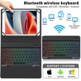 thumbnail image 1 of Graflsoa Universal Bluetooth Keyboard Case for 9-11 Inch Tablets with RGB Backlit Touchpad, Multi-Device Compatibility, and Durable ABS Material, 1 of 6