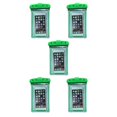 thumbnail image 2 of Transemion Waterproof Underwater Case Cover Bag Dry Pouch for Mobile Phone green 5Set, 2 of 6