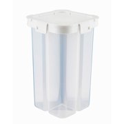 Coofit Food Storage Container Plastic 4 Grids Pantry Storage Container Kitchen Food Jar