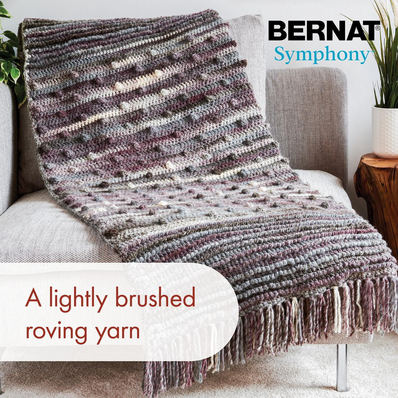 Bernat® Symphony™ #5 Bulky Blend Fil, 7.9oz/225g 309 Yards