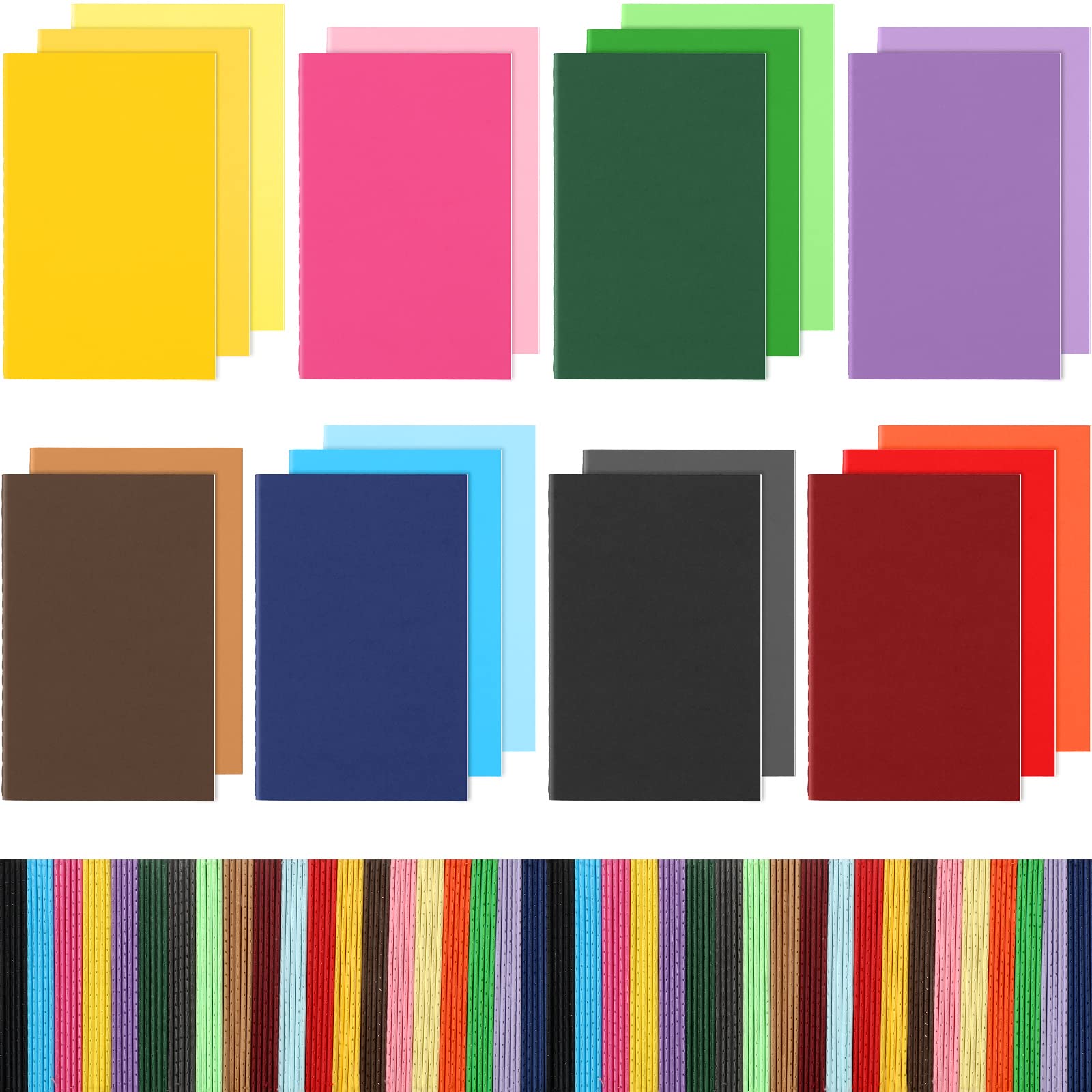 Yexiya 200 Pcs Mini Notebooks Colorful Lined Small Pocket Notebook Blank Marriage Memos Notepad Set Thanksgiving Christmas Gift School Students Kids