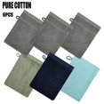 thumbnail image 1 of 6 x Bath Mitts 6" Euro Towels with Loops 6 Pack, 1 of 6