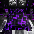 thumbnail image 2 of Erosebridal Neon Geometry Bedding Twin Comforter Set,Stereoscopic Gradient Plaid Down Comforter,Kids Room Decorative,Reversible,Lightweight,2-Piece, 2 of 7