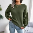 thumbnail image 1 of zanvin Chandails des Fêtes pour Femmes Mode Décontractée Coloré Manches Longues Épaules Dénudées Chandail en Tricot Col Rond Chandail Cadeaux, 1 of 6