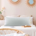 thumbnail image 2 of PiccoCasa Brushed Microfiber Pillowcase Body Pillow Pillowcase, Queen Light Grey, 2 of 9