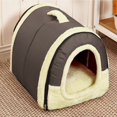 thumbnail image 1 of LSLJS Comfortable Plush Kennel Dogs Pet Litter Deep Sleep PV Cat Litter Sleeping Bed, 1 of 6