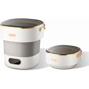 13L Portable Washing Machine, Foldable Mini Washer with with 4 Modes and Spin Basket Deep Cleaning of Underwear Baby Clothes and Small Clothes for Apartments Dorm RV Travel Hotel Laundry