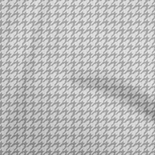 oneOone Rayon Gray Fabric Houndstooth Sewing Craft Projects Fabric Prints By Yard 56 Inch Wide
